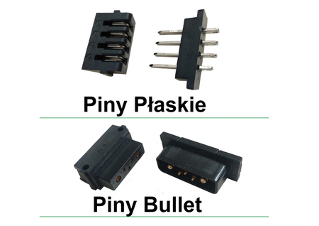 Piny okrągłe hailong Bullet connector